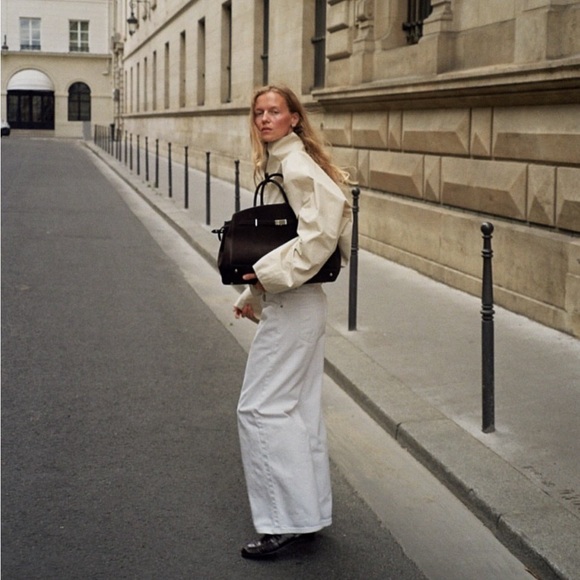 DeMellier Hudson Suede Bag, Large, Mocha Brown - Picture 15 of 17